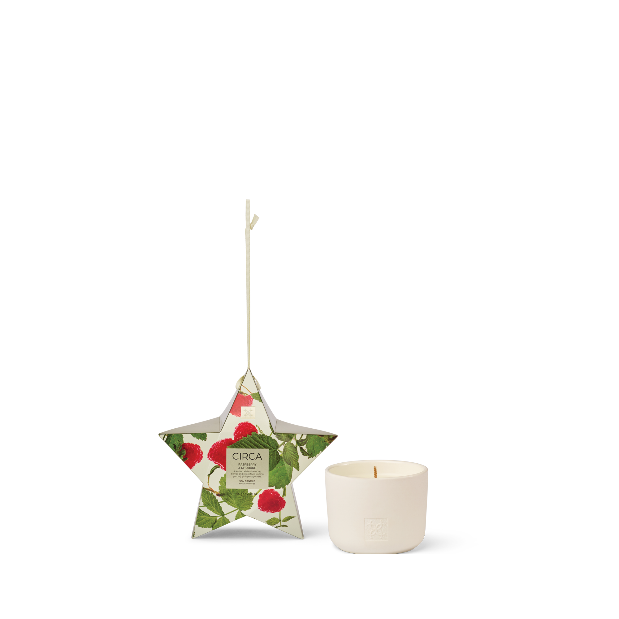 CIRCA candle Circa Bauble Raspberry & Rhubarb Candle 70g