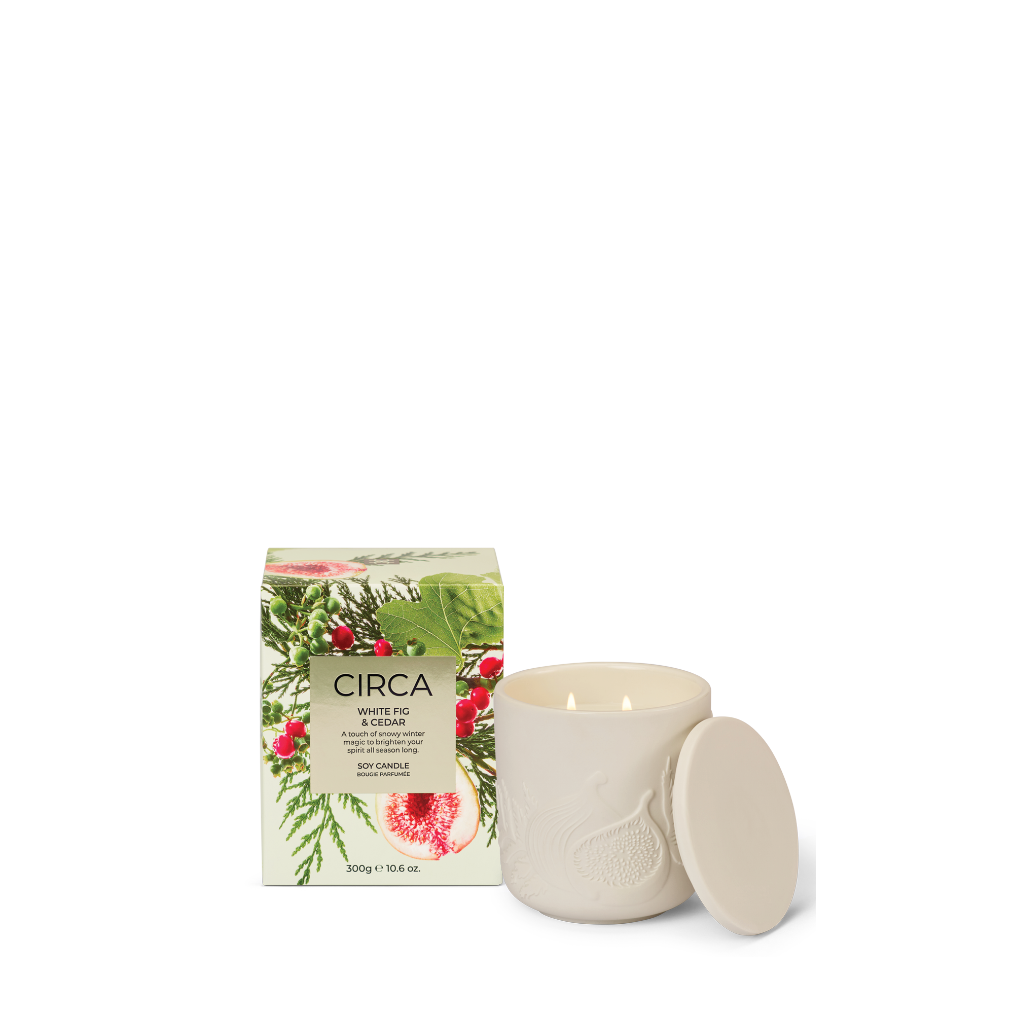 CIRCA candle Circa Christmas Candle White Fig & Cedar 300g