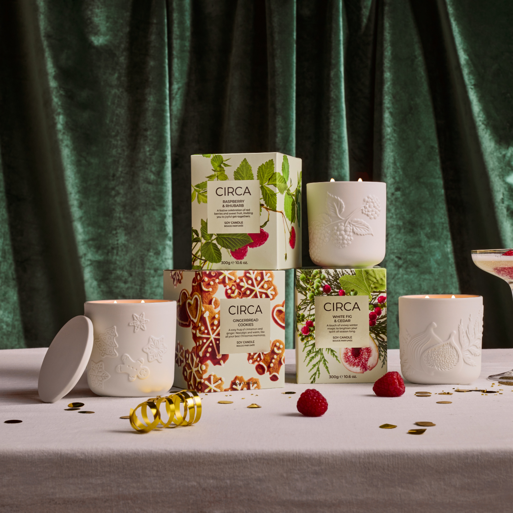 CIRCA candle Circa Christmas Raspberry & Rhubarb Candle 300g 2026