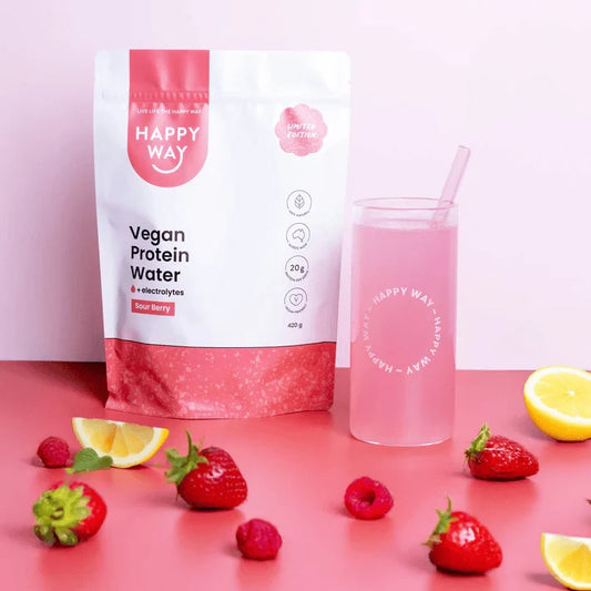 Happy Whey - Sour Berry Vegan Protein Water 420g - Exquisite Laser Clinic 