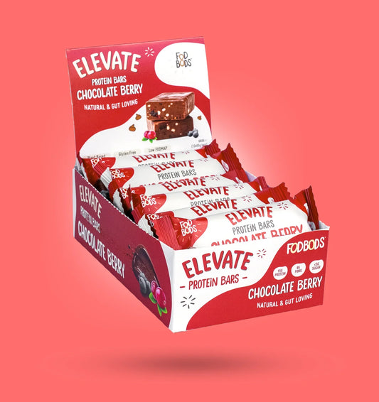 FOD BODS Bars Choc Berry ELEVATE Protein Bars 55g