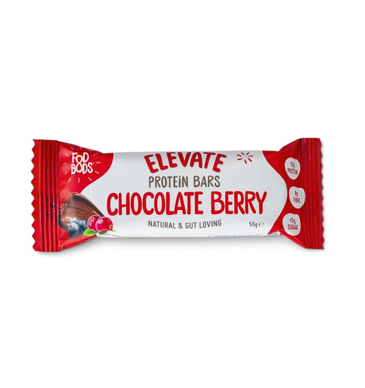 FOD BODS Bars Choc Berry ELEVATE Protein Bars 55g