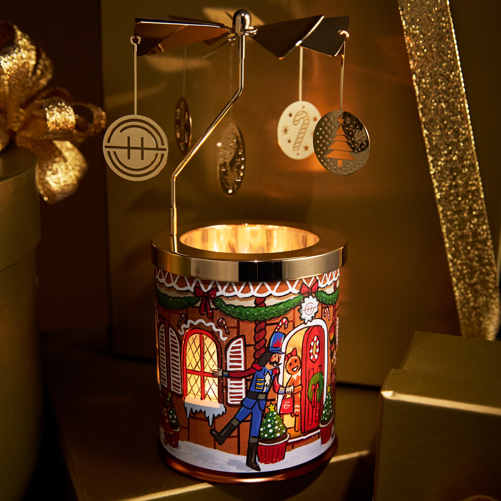 Glasshouse Fragrance candle Glasshouse Christmas Spinning Carousel Candle Set 2026 (Kyoto in Bloom)