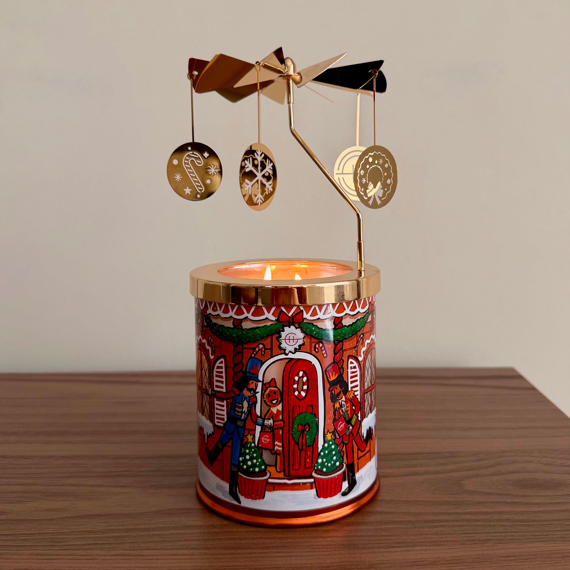 Glasshouse Fragrance candle Glasshouse Christmas Spinning Carousel Candle Set 2026 (Kyoto in Bloom)