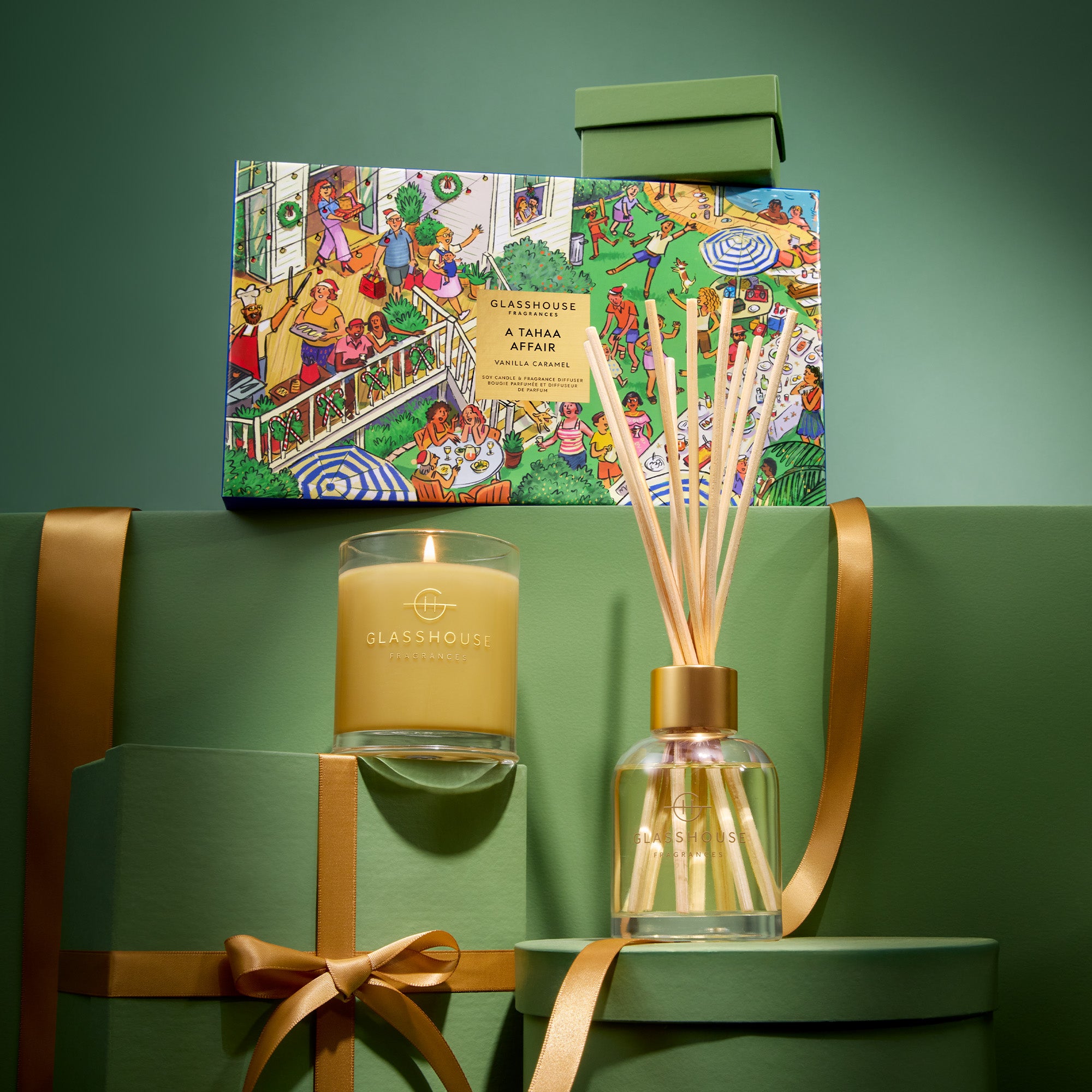 Glasshouse Fragrance Candle Glasshouse Fragrances A Tahaa Gift Set