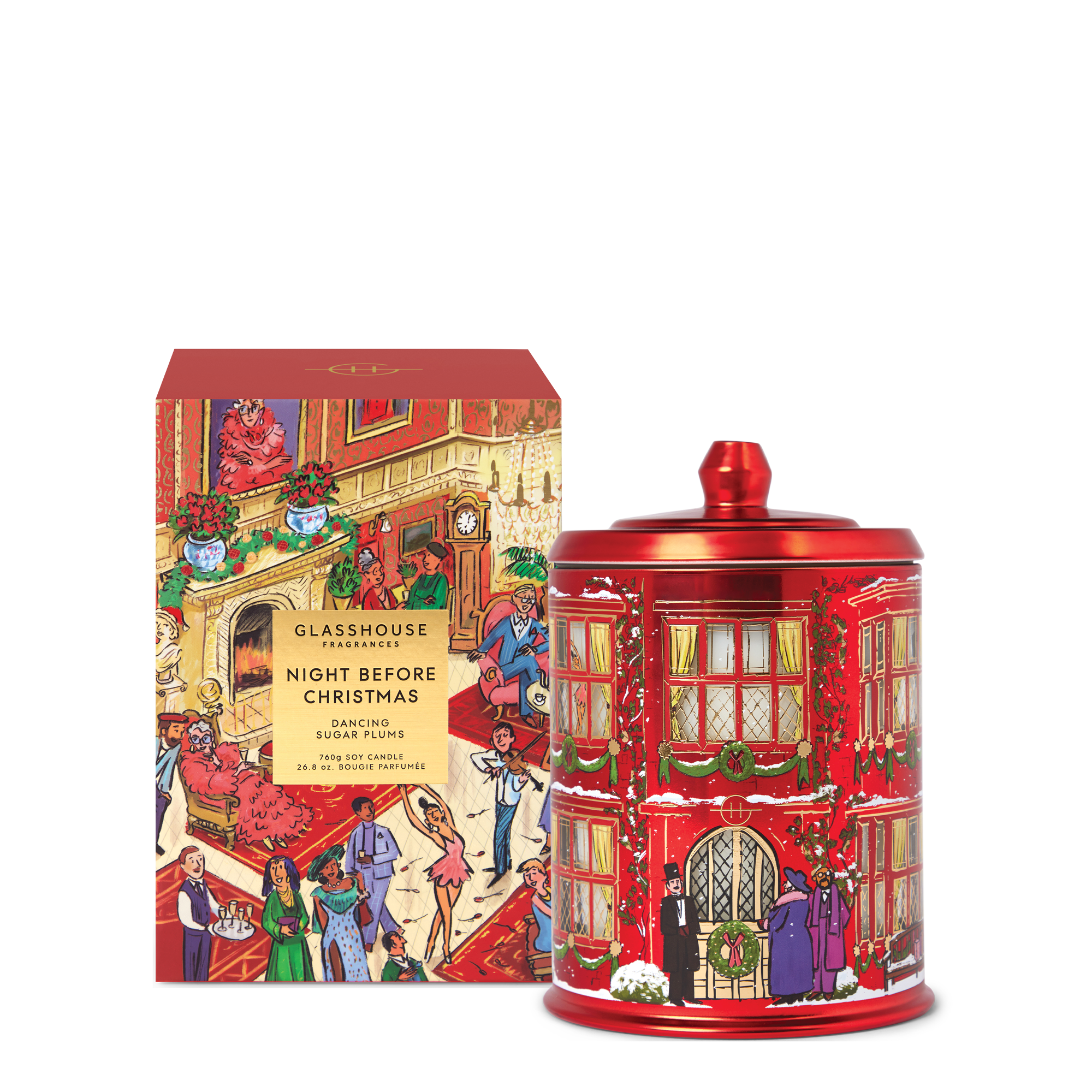 Glasshouse Fragrance candle Glasshouse Fragrances Candle Night before Christmas 760g