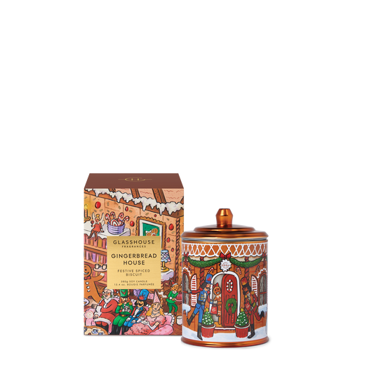 Glasshouse Fragrance candle Glasshouse Fragrances Gingerbread House Candle 380g