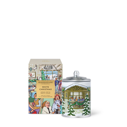 Glasshouse Fragrance candle Glasshouse Fragrances White Christmas Candle 380g