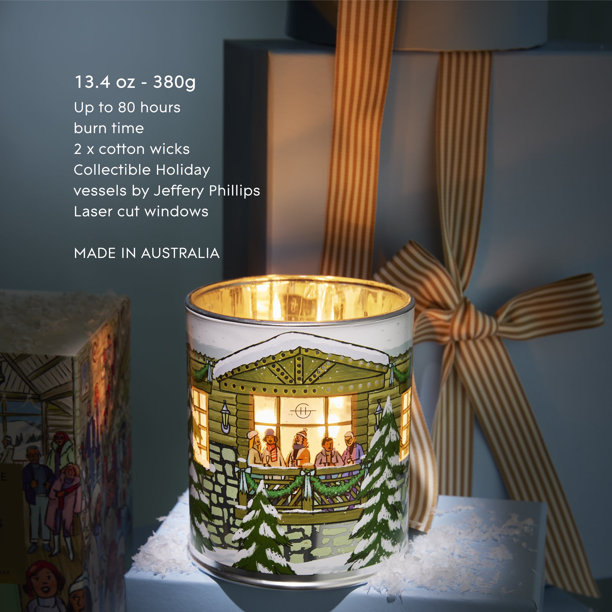 Glasshouse Fragrance candle Glasshouse Fragrances White Christmas Candle 380g