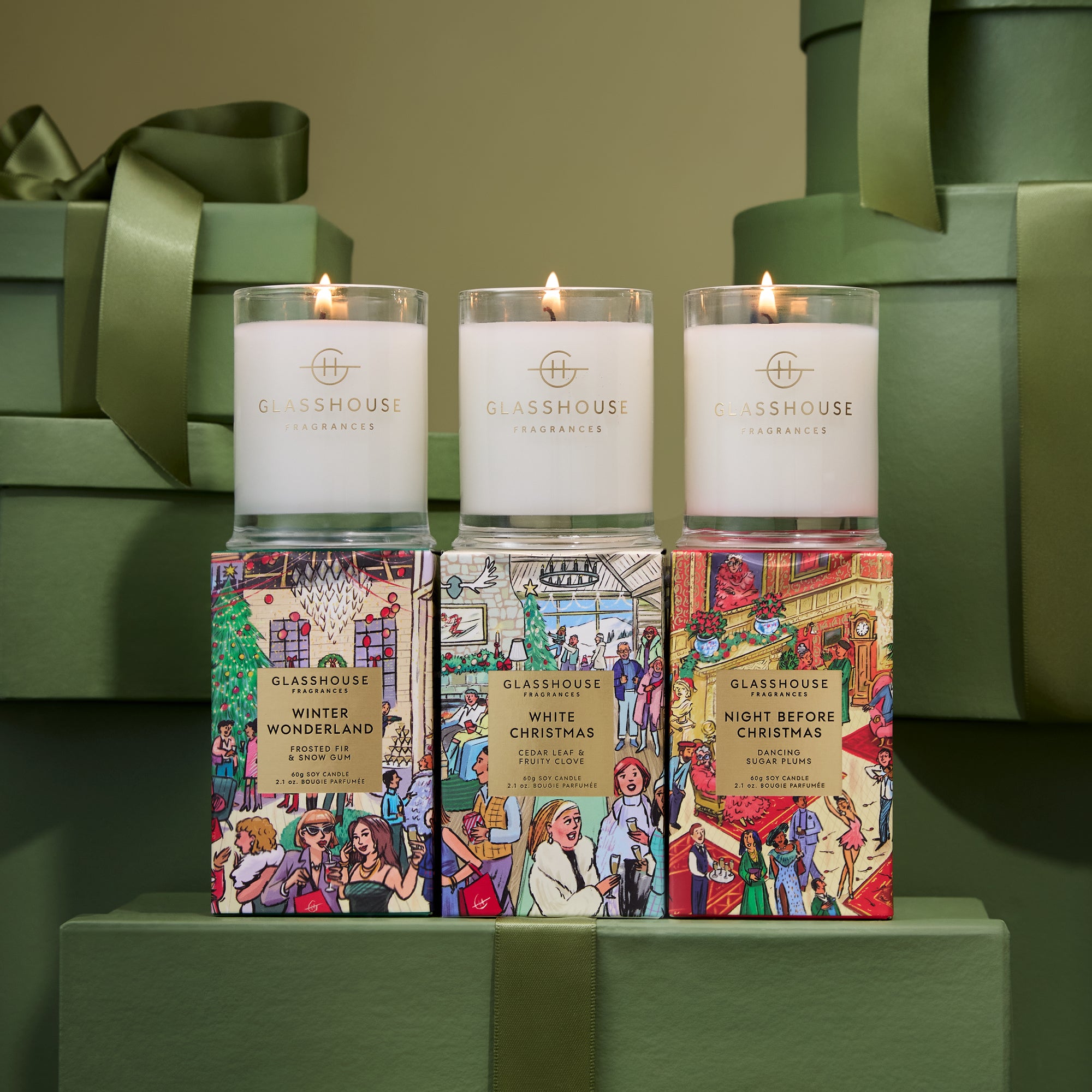 Glasshouse Fragrance Candles Glasshouse Christmas Candle Trio Pack 2026