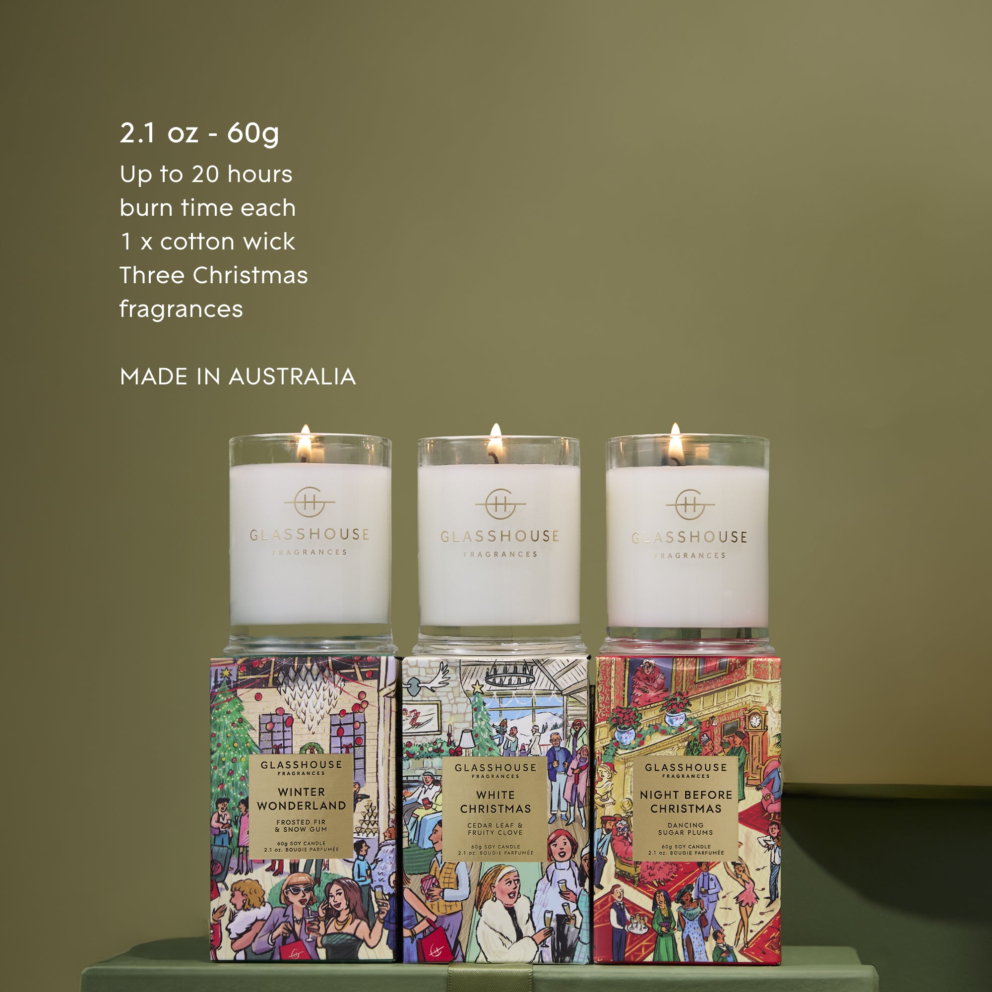 Glasshouse Fragrance Candles Glasshouse Christmas Candle Trio Pack 2026