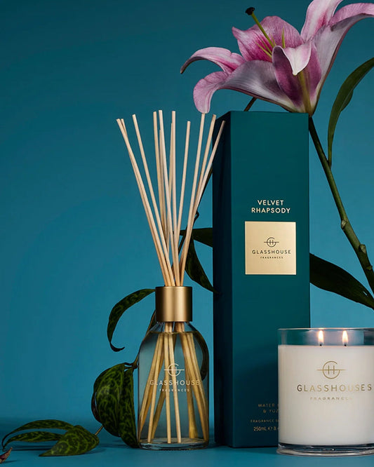 Glasshouse Fragrance Candles Glasshouse Fragrances Diffuser Velvet Rhapsody