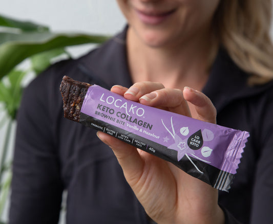 LOCAKO Bars Locako Keto Collagen Brownie Bite - Vanilla Hazelnut